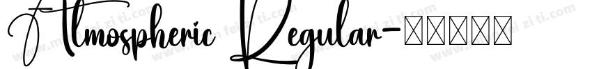 Atmospheric Regular字体转换